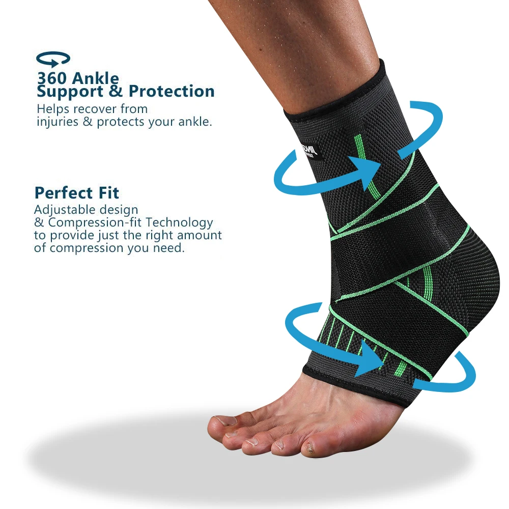 StrideRelief bundle pack compression foot sleeves in multiple color options