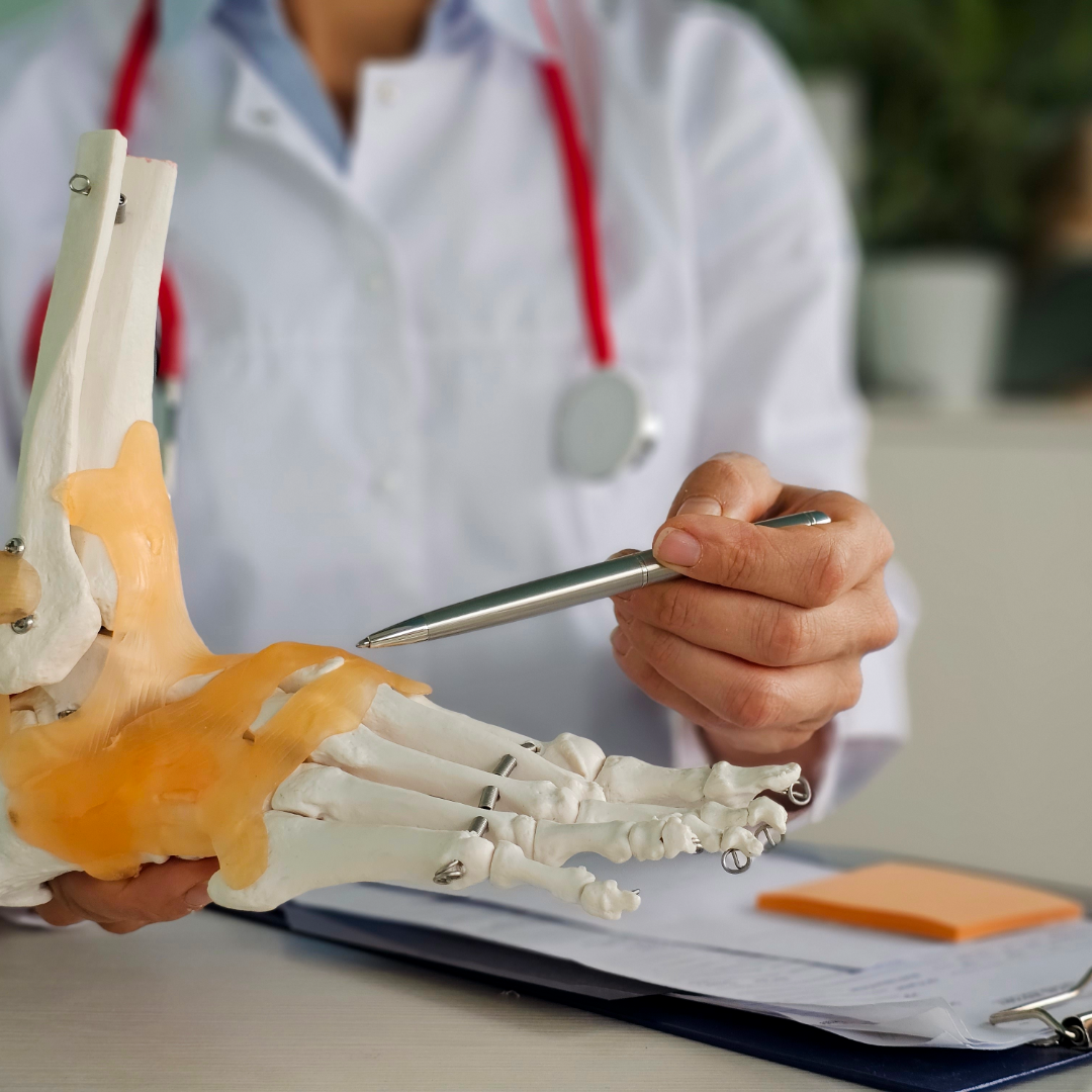 StrideRelief foot sleeve developed and validated by
licensed physical therapists
