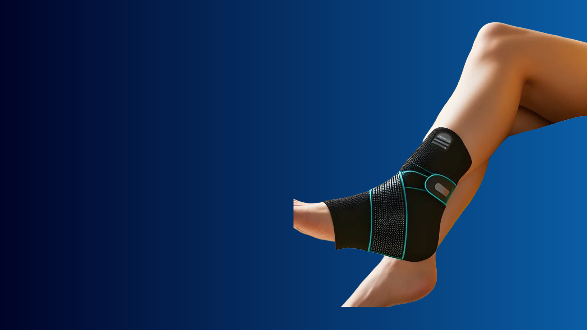 Senior woman walking comfortably with StrideRelief foot sleeve support

